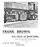 High Street/Frank Brown Tailor Nos 54 and 56 [Guide 1903]